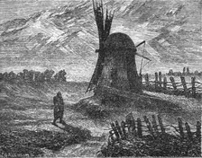 Windmill near Dorpat; The Baltic Provinces of Russia 1875. Creator: Unknown