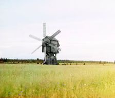 Windmill [Russian Empire], 1909. Creator: Sergey Mikhaylovich Prokudin-Gorsky
