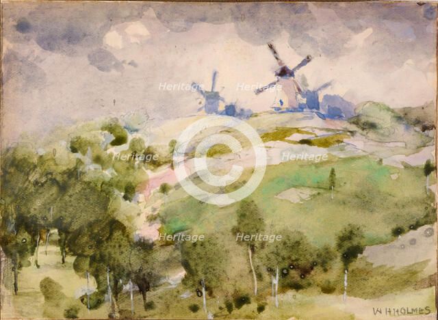 Windmills, n.d. Creator: William Henry Holmes.