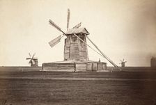 Windmills near Omsk, 1885. Creator: Unknown