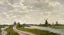 Windmills Near Zaandam, 1871. Creator: Claude Monet