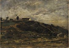Windmills of Montmartre; north slope, 1865. Creator: Edmond Charles Joseph Yon