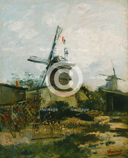 Windmills on Montmartre. Artist: Gogh, Vincent, van (1853-1890)