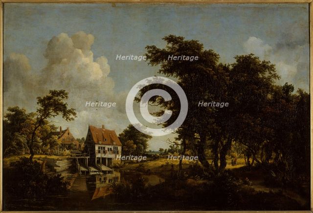 Windmills, between 1664 and 1668. Creator: Meindert Hobbema.