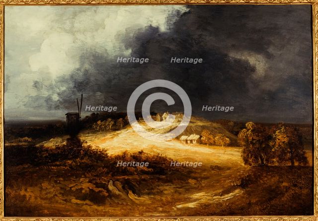 Windmills in Montmartre, c1830. Creator: Georges Michel.