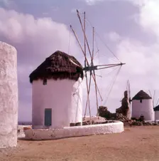Windmills, island of Mykonos, Greece, c1955. Creator: Arthur Charles Kirby Ware