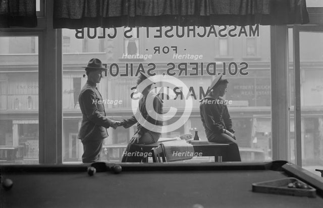 Window of Mass. Hdqrs., between 1917 and c1920. Creator: Bain News Service.