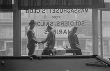 Window of Mass. Hdqrs., between 1917 and c1920. Creator: Bain News Service