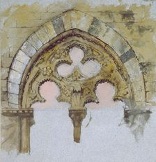 Window of Palazzo Tolomei, Siena, 25 - 27 June 1870. Artist: John Ruskin