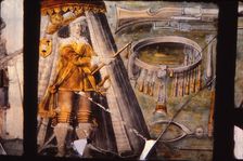 Window detail at St. Chads Church, Farndon, Cheshire, 20th century. Artist: CM Dixon