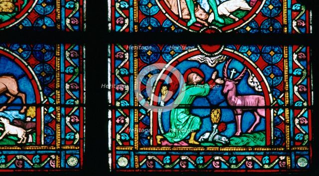 Window detail from Notre Dame of St Eustace, 14th century. Artist: Unknown