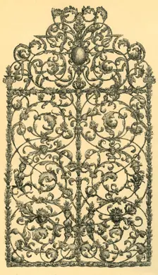 Window grille, 1700-1750, (1881). Creator: J Brooke
