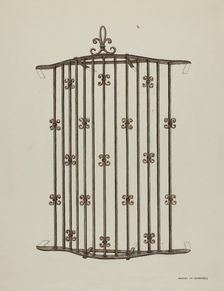Window Grille, 1935/1942. Creator: Harry Mann Waddell