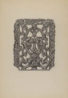 Window Grille, 1937. Creator: Austin L. Davison
