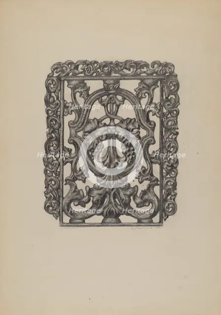 Window Grille, 1937. Creator: Austin L. Davison.