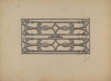 Window Grille, 1937. Creator: Austin L. Davison