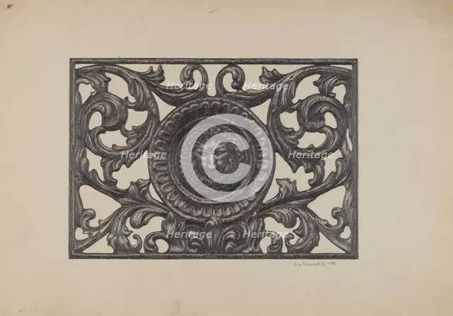 Window Grille, 1937. Creator: Austin L. Davison.