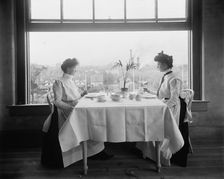 Window in girls restaurant, National Cash Register [Company], Dayton, Ohio, (1902?). Creator: Unknown