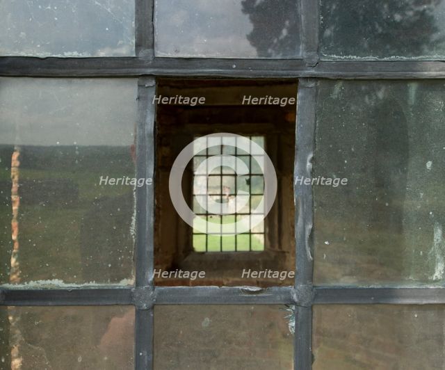 Window in the summerhouse, Hamsterley Hall, Hamsterley, County Durham, 2014. Creator: Alun Bull.