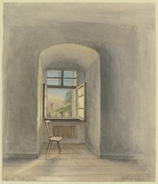Window in Triffenstein Castle on the Main River. Creator: Ernst Morgenstern