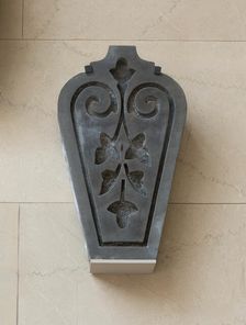 Window Keystone from a Building at 223 W. Madison Street, Chicago, Illinois, c. 1872. Creator: Unknown