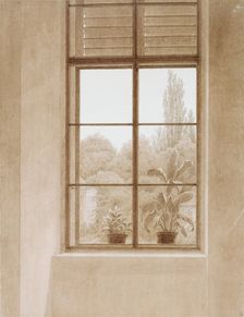 Window Looking over the Park 1810-1811. Artist: Caspar David Friedrich