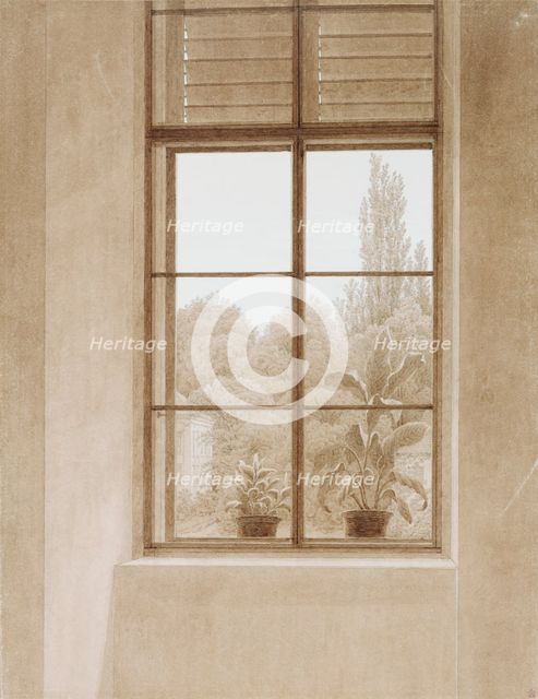 'Window Looking over the Park', 1810-1811.  Artist: Caspar David Friedrich