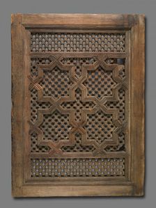Window Screen (Mashrabiyya), Morocco, 17th/18th century. Creator: Unknown