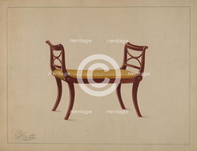 Window Seat, 1937. Creator: Ferdinand Cartier.