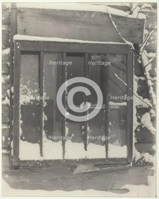 Window: Wood, Glass, Snow, 1923. Creator: Alfred Stieglitz.