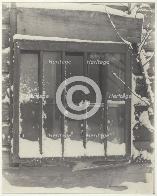Window: Wood, Glass, Snow, 1923. Creator: Alfred Stieglitz.