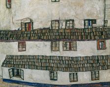 Windows (Facade of a House), 1914. Creator: Schiele, Egon (1890-1918)