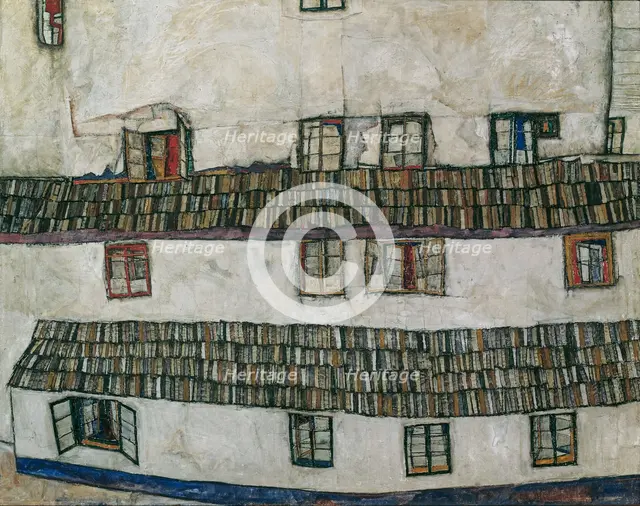 Windows (Facade of a House), 1914. Creator: Schiele, Egon (1890-1918).