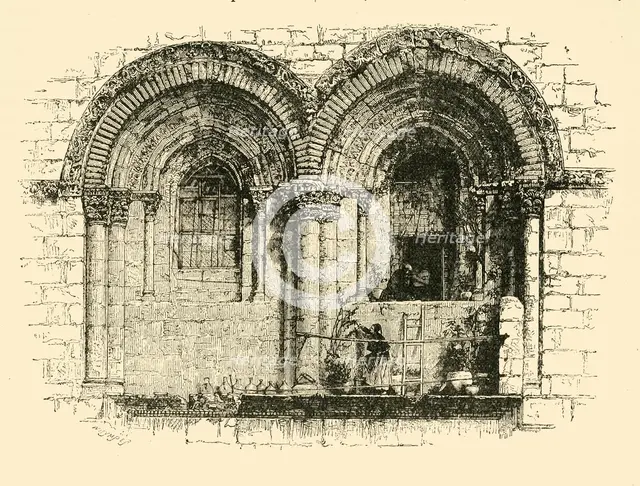 'Windows of the Church of the Holy Sepulchre, Jerusalem', 1890.   Creator: Unknown.