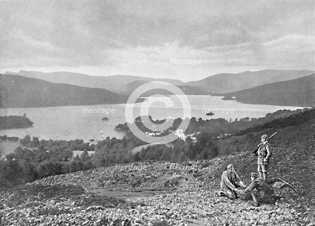 'Windermere and Bowness, from Brantfell', c1896. Artist: Green Brothers.