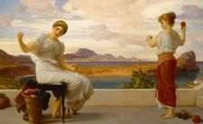 Winding the skein, ca 1878. Artist: Leighton, Frederic, 1st Baron Leighton (1830-1896)
