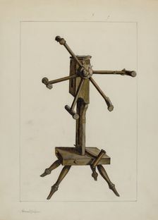 Winding Wheel, c. 1937. Creator: Florence Truelson