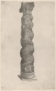 Winding Column from Saint Peter's, Rome. Creator: Unknown