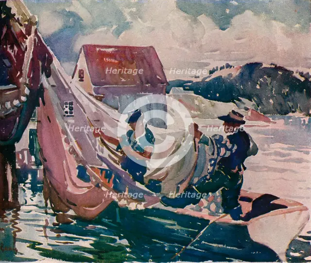 'Winding Nets', c1930. Artist: George Pearse Ennis
