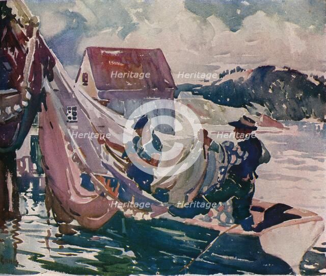 'Winding Nets', c1930. Artist: George Pearse Ennis