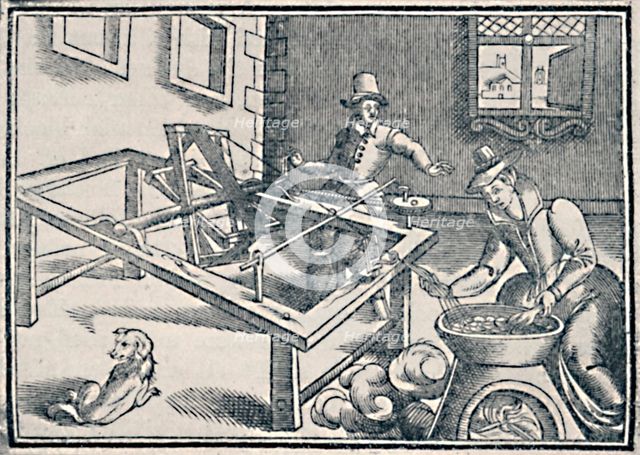 'Winding Off Silk', c1600, (1903). Artist: Unknown.