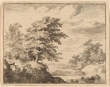 Winding River, probably c. 1645/1656. Creator: Allart van Everdingen