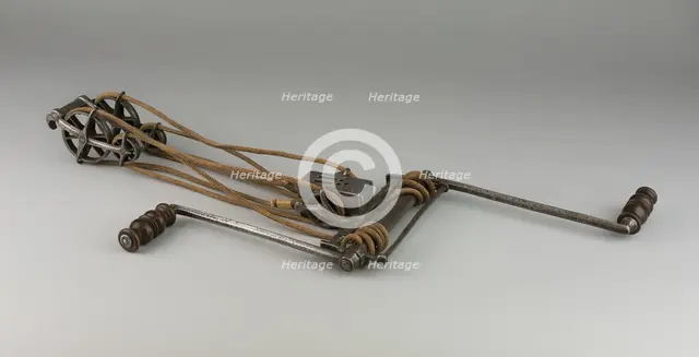 Windlass [pictured on crossbow], France, late 15th/16th cent.(poss. 19th cent... Creator: Unknown.