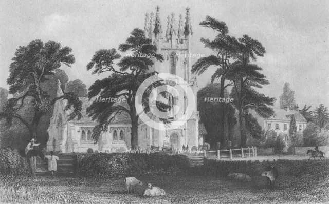 'Windlesham Church', mid 19th century.  Creator: E Radclyffe.