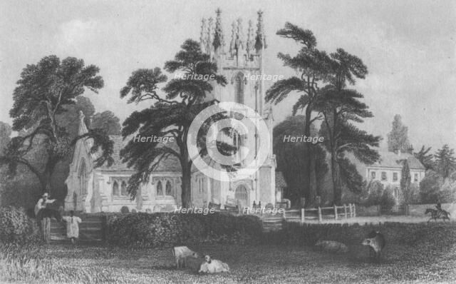 'Windlesham Church', mid 19th century.  Creator: E Radclyffe.