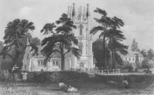 Windlesham Church mid 19th century. Creator: E Radclyffe