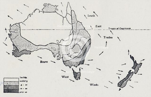 'Winds and Rainfall. - May to October', 1923. Creator: Unknown.