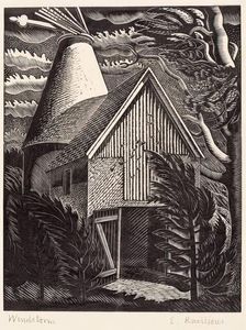 Windstorm, 1926. Creator: Eric Ravilious