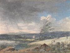 Windswept Landscape, n.d.. Creator: Louis Gabriel Moreau