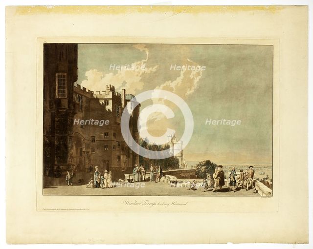 Windsor Terrace Looking Westward, 1809. Creator: Paul Sandby.